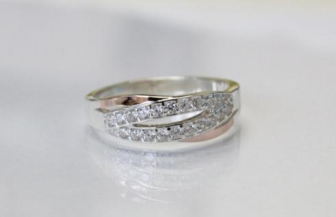 Срібний перстень із золотою напайкою